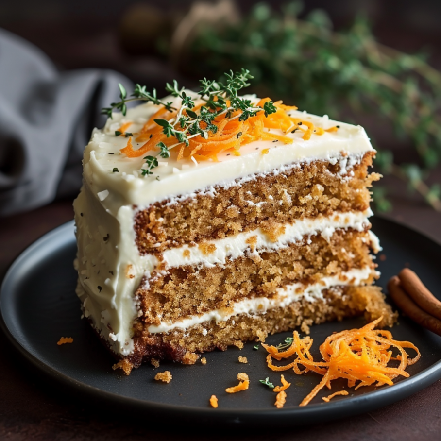 piece of carrot cake by Florès
